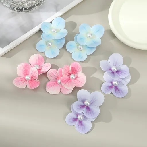 Sweet Pearl Flower Hair Clips (1 pc)